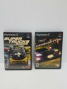 Complete Playstation 2 Game Lot X2** Corvette and Super Trucks Racing - Picture 1 of 3