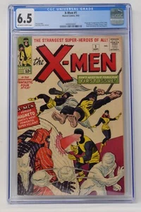 Uncanny X-Men 1 Marvel 1963 CGC 6.5 Stan Lee Jack Kirby - Picture 1 of 3