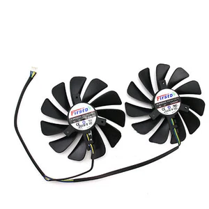 Pair Cooling Fan Radiator Coolers For XFX RX 5600XT 6GB RX5500 XT Graphics Card - Afbeelding 1 van 5