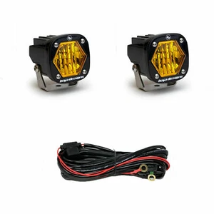 Baja Designs Pair S1 Amber Wide Cornering LED Light w/Mounting Bracket - Bild 1 von 3