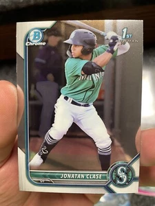2022 1st Bowman Chrome Jonatan Clase Rookie #BCP-118 Seattle Mariners 🔥⚾️ - Picture 1 of 2