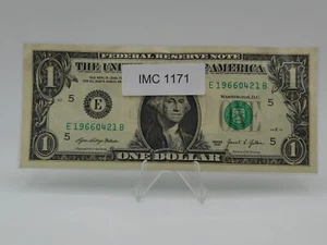 Fancy Serial Number $1 Birthday Note April 21, 1966 E19660421B Richmond 1171 - Picture 1 of 1