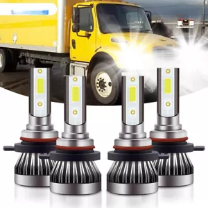 Headlight Kit For Freightliner M2 100 106 112 2002-2017 9005 9006 LED Hi/Lo Bulb - Picture 1 of 10