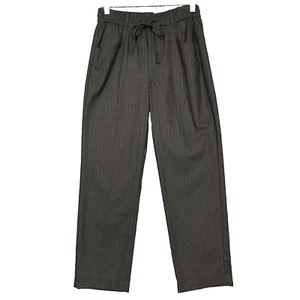 Zara Pants Womens 2 Grey Pinstripe Easy Pyjama Fit Elastic Pull On Drawstring - Picture 1 of 18