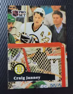 1991-92 Pro Set CRAIG JANNEY Boston Bruins Hockey NHL Card #2 - Picture 1 of 2