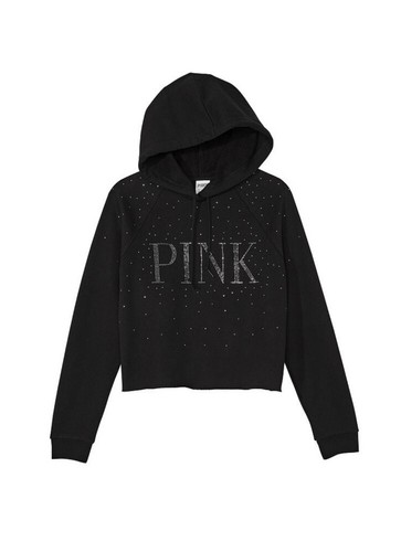 UNDERCOVER Felpa con cappuccio rosa per tutti i giorni in pile Victoria Secret taglia small