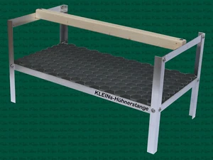 KLEINs Hühnerstange ALU-Gestell Milbensperre Kotbrett Hühnerstall Hühner - Bild 1 von 9
