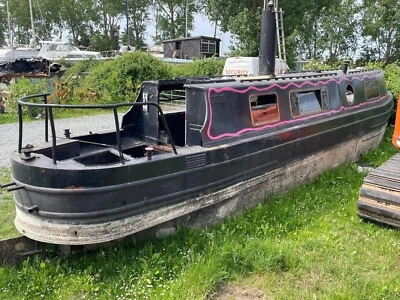 FOR SALE. PROJECT BOAT. 40FT NARROW BOAT - Image 1 of 4