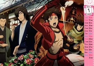 big card promo Sengoku Basara Darker than BLACK anime Date Masamune Sanada - Picture 1 of 2