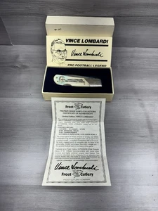 VINCE LOMBARDI FOOTBALL FROST CUTLERY POCKET KNIFE JAPAN LIMITED EDITION #/5000 - Picture 1 of 6