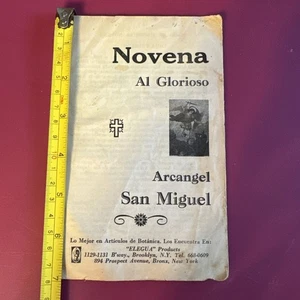 VTG PAMPHLET/FOLLETO Novena Al Glorioso Arcángel San Miguel - Imagen 1 de 4