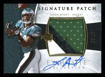 2006 UD Exquisite Collection Jason Avant Rookie Patch Auto Gold /99 #117 UX3603 - Image 1 of 2