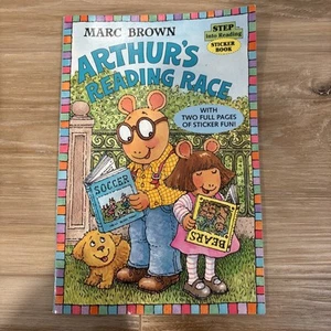 Arthur's Reading Race by Marc Brown 1995 Brand New Includes All Stickers - Foto 1 di 6