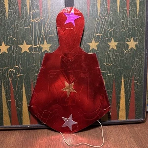 Vintage New Years Eve Party Hat Foil Paper Soldier Stars Red Gold 1940s? - Picture 1 of 5