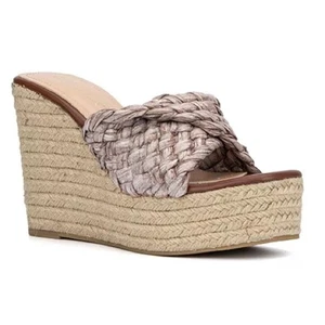 Olivia Miller Irma Espadrille platform wedges NIB - 9 - Picture 1 of 12
