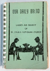 1955 50s St Paul’s Lutheran Church ANN ARBOR MI Cookbook Michigan w Donor Names - Picture 1 of 9