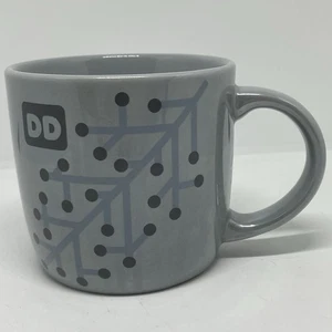2014 Light Gray Dunkin' Donuts Pearlescent Luster Snowflake Holiday Coffee Mug - Picture 1 of 6