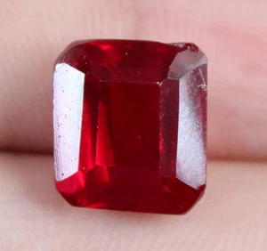 Beryll Bixbite roter Smaragd 9,45 ct natürlicher Smaragdschliff Edelstein zertifiziert T6305 - Bild 1 von 7