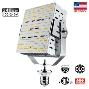 240W LED Retrofit Kit Shoebox Light 5700K Replace 1000W MH/HPS Parking Lot Light - Picture 1 of 12