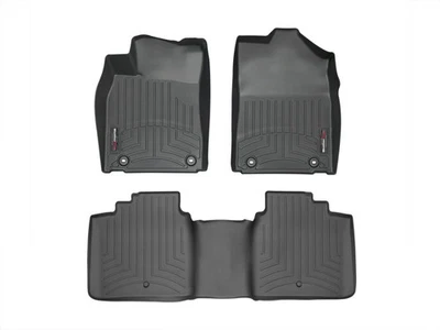 WeatherTech FloorLiner for 2013-2015 Lexus ES - 1st & 2nd Row, Black - Image 1 of 4