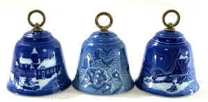 Bing & Grøndahl Denmark Christmas Bell Lot - Jule After 1981, 1992, 1996 - Picture 1 of 11