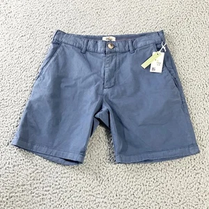 Pantalones Cortos de Caminar Capa Marina Para Hombres 30 Chinos Informales Algodón Orgánico Verano Nuevos Con Etiqueta - Imagen 1 de 8