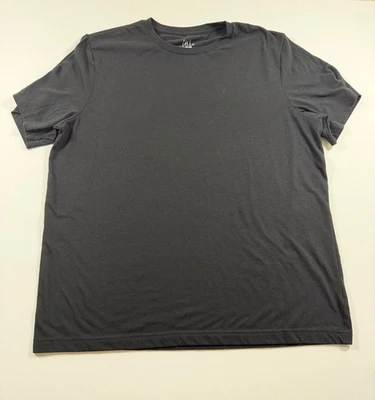 George 衬衫男式 XL 46-48 黑色短袖圆领回收混纺 T 恤 — 第 1/4 张图片