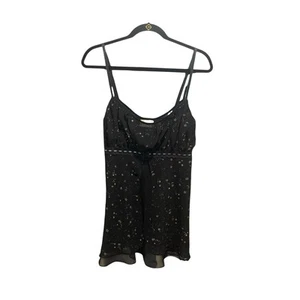 Camiseta sin mangas Babydoll semi transparente Inner Most para mujer estrellas ribete de encaje L Y2K años 90 hada - Imagen 1 de 7