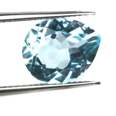 5,28 CT. VVS Topacio Azul Cielo Brasil Pera 10 x 12 mm. Foto 1 de 4