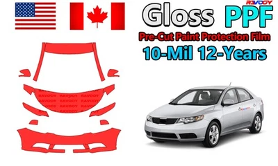 Película de protección de pintura reCut PPF para Kia Forte EX-SX 4 puertas-5 puertas 2010-2013 Foto 1 de 4
