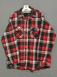 Vintage Five Brother Tallman Heavy Flannel Shirt 2XL-T Classic Red & Black Plaid - Picture 1 of 6