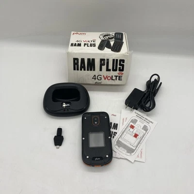 Plum RAM Plus 4G Volte Rugged Flip Phone, Shock Resistent, T-Mobile - Orange - Image 1 of 4