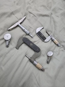 Micrometer Mitutoyo Indicator Scherr Etalon Micrometer Tesa Lot - Picture 1 of 6