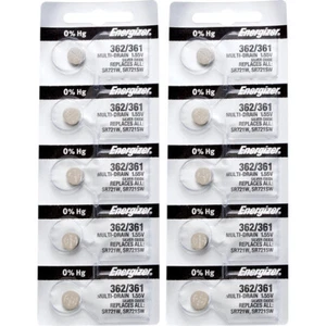 10 x Energizer 362 Watch Batteries, SR721SW or 361 Battery | Shipped from USA - Picture 1 of 1
