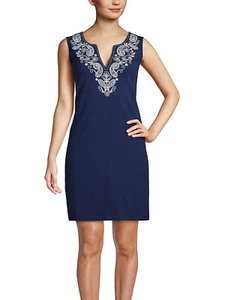 Lands End Woman's Sleeveless Swim Coverup Sun Dress soft 100% Cotton BNWOTS - Picture 1 of 28