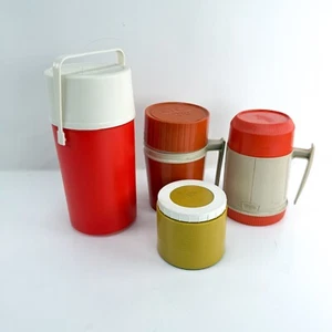 Lote Termos Vintage Modelo 6002, 7002, 1155 Productos Familiares 1 Cuarto Retro MCM 70s - Imagen 1 de 18