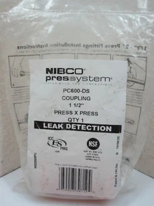 Nibco PC600-DS Kupplung 1-1/2" Presse x Presskupplung, Lecksuche 9002000PC - Bild 1 von 4