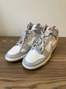 Nike Dunk High - Chenille Swoosh grey Men's Size 12 Sneakers DR8805-003 - Picture 1 of 8
