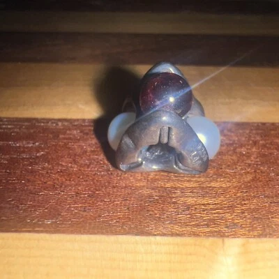 Trollbeads RARE Sterling Silver Pure Passion RETIRED Freshwater Pearls, Garnet - Image 1 of 3