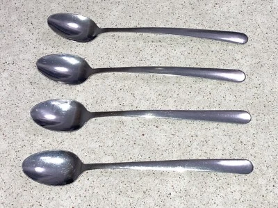 Conjunto de 4 colheres de chá geladas de aço inoxidável Walco 58 - 7-3/4 polegadas - Imagem 1 de 3