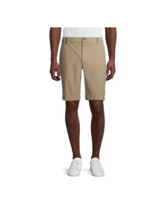 Pantalones Cortos George para Hombre Warp Tejidos en la Rodilla Confort Cintura Piedra Lavado Marrón Talla 46 - Imagen 1 de 5