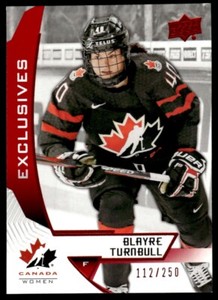 2019-20 Upper Deck Team Canada Juniors Exclusives Blayre Turnbull 112/250 Canada