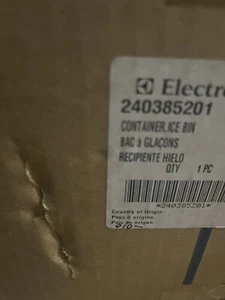 Frigidaire Freezer Ice Bucket Original Part# 240385201 #h.6 - Picture 1 of 1