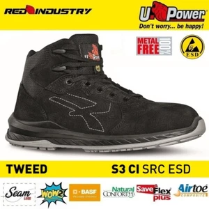 UPOWER SCARPE LAVORO ANTINFORTUNISTICA TWEED ESD S3 CI SRC U-POWER - Foto 1 di 9