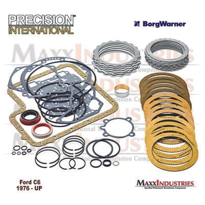 1976-up C6 Transmission Deluxe Master Rebuild Kit w/Steels BorgWarner Clutch - Picture 1 of 4