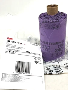 3M-47091, 5" X 240+ Grit 775L Cubitron II Stikit Film Disc 1-Roll (100 Discs) HR - Picture 1 of 5