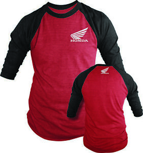 Honda Long-Sleeve T-Shirt - Red/Black - XL - Athletic - Adult - DCOR 80-111-4