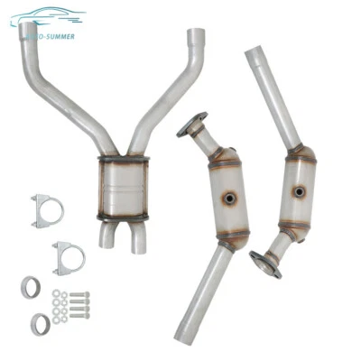 Y Pipe Catalytic Converter Set For 03-05 Ford Thunderbird/03-06 Lincoln LS 3.9L - Image 1 of 4
