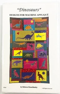 Dinosaurs Designs for Machine Applique Quilt Pattern - Picture 1 of 3