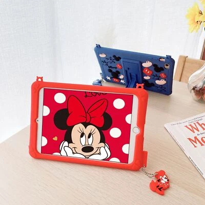 For Apple iPad Mickey Mouse Kids Silicone Kickstand Stand Case Shockproof Cover - Image 1 of 4